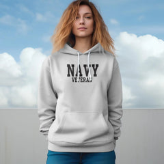 Women's Military Veteran - EMBROIDERED Hoodie